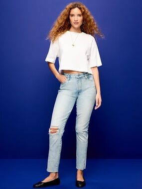 Brand New with Tag LightWash Old Navy HighRise Rockstar Super Skinny Ankle Jeans
